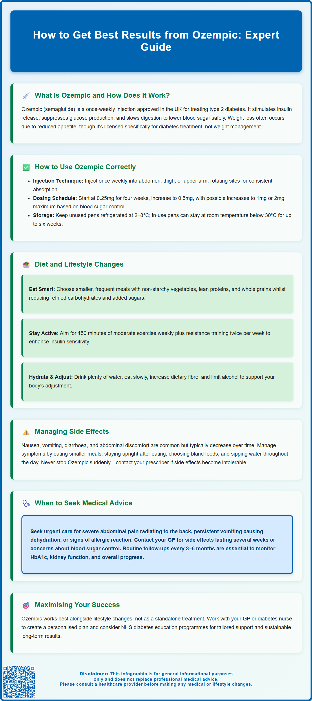 how to get best results from ozempic