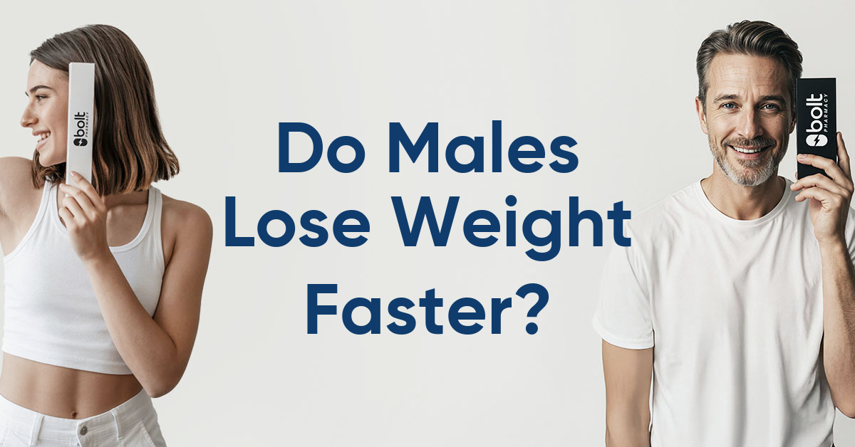 do males lose weight faster than females