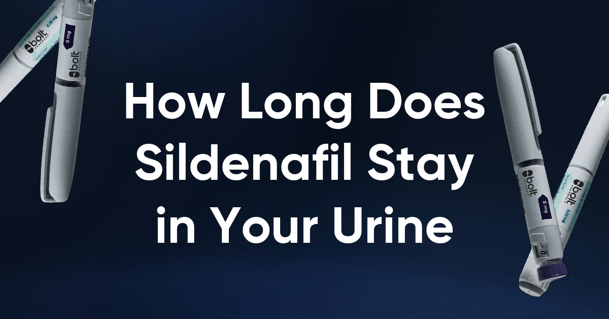 how long does sildenafil stay in your urine