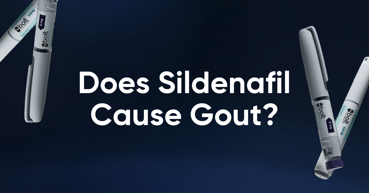 does sildenafil cause gout