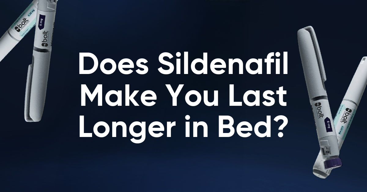 does sildenafil make you last longer in bed