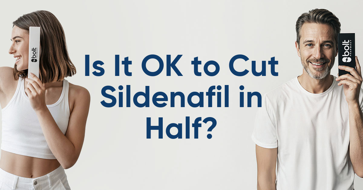 is it ok to cut sildenafil in half