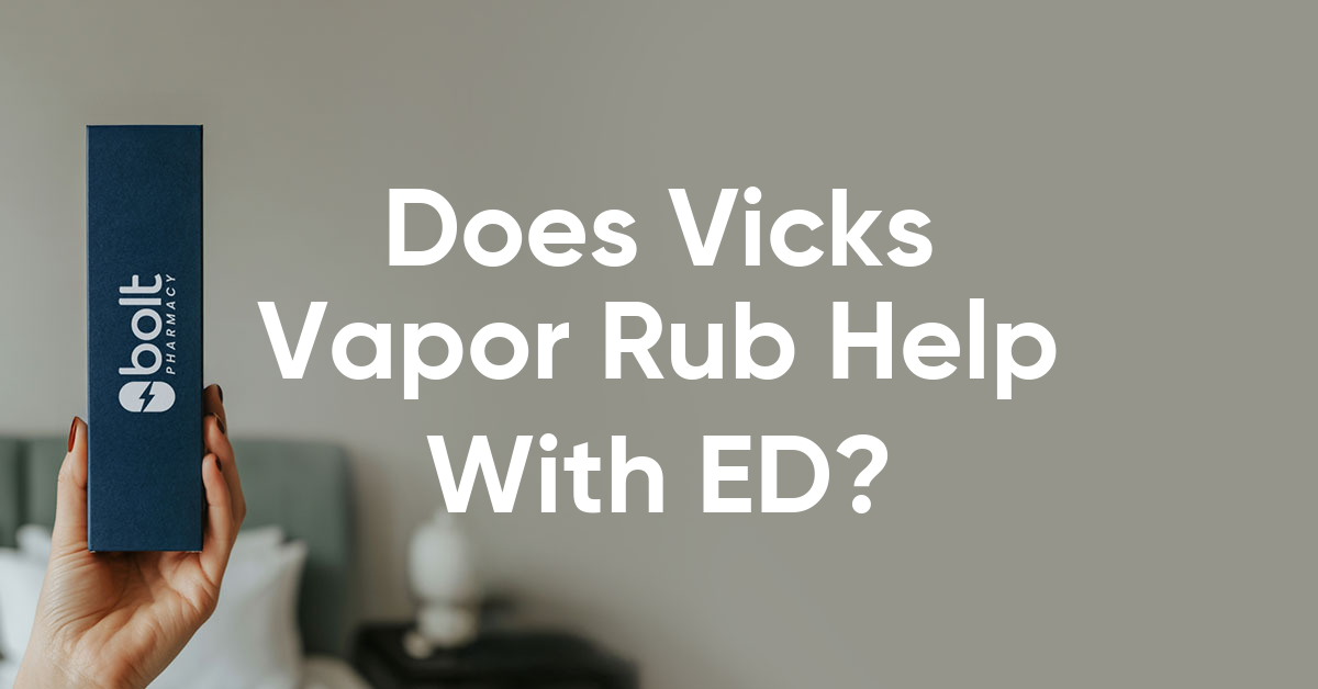 does vicks vapor rub help with erectile dysfunction