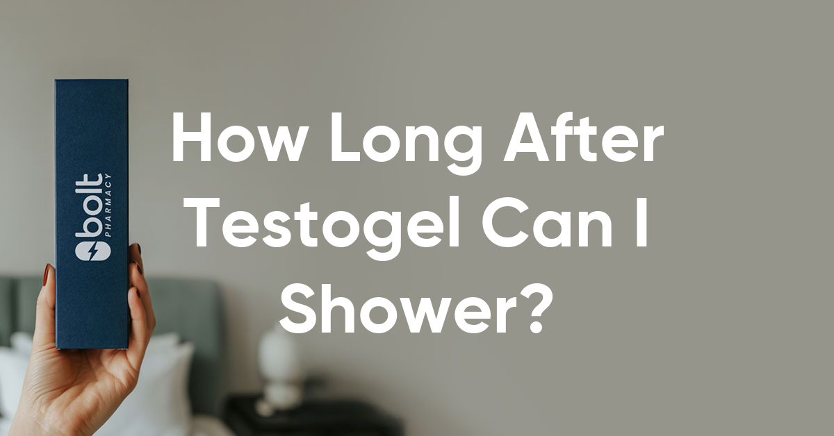 how long after testogel can i shower