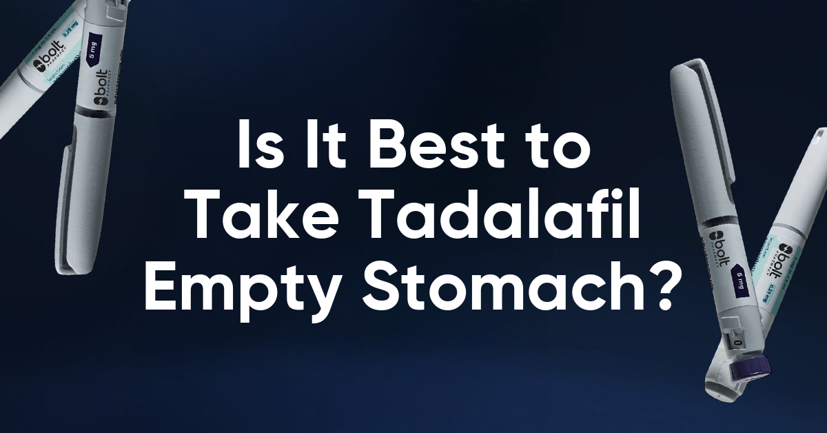 is it best to take tadalafil on an empty stomach