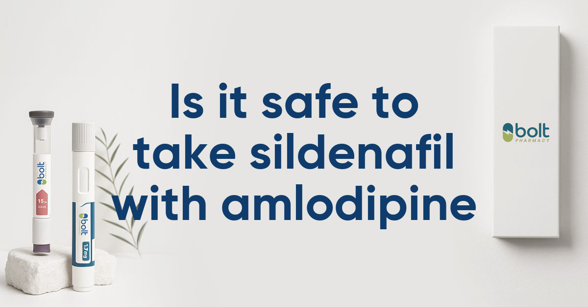 is it safe to take sildenafil with amlodipine
