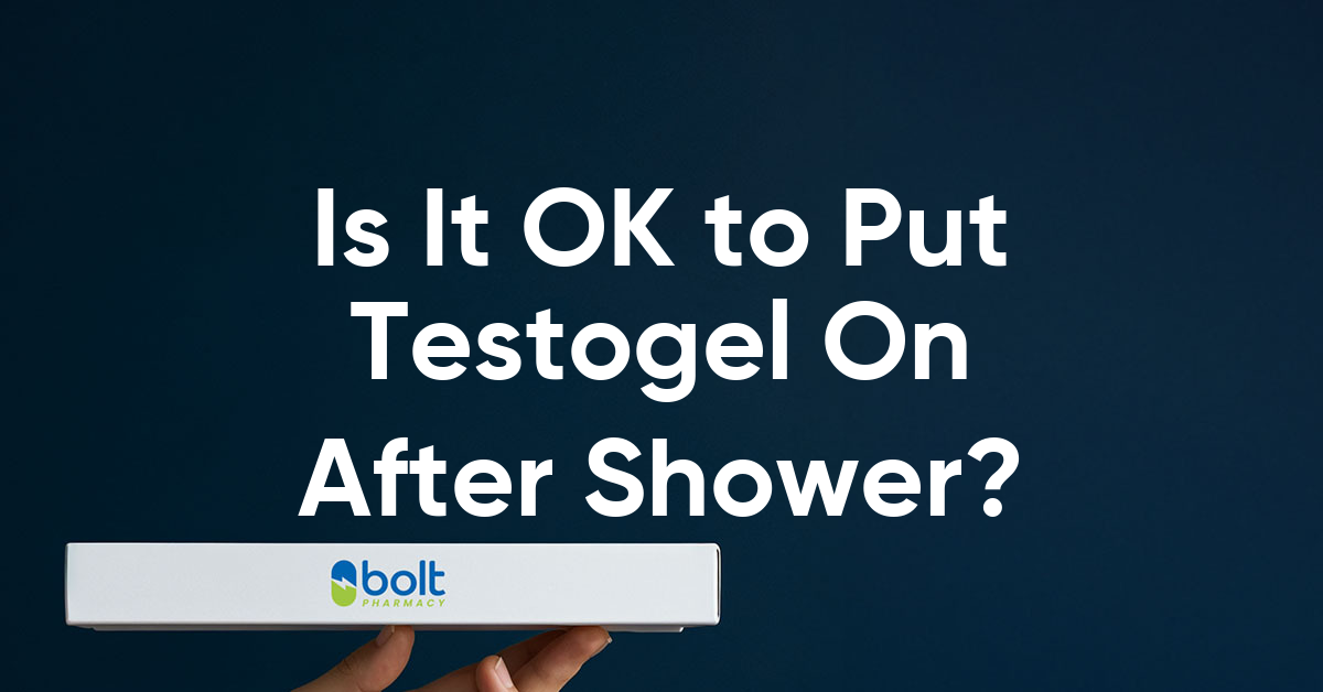is it ok to put testogel on straight after shower