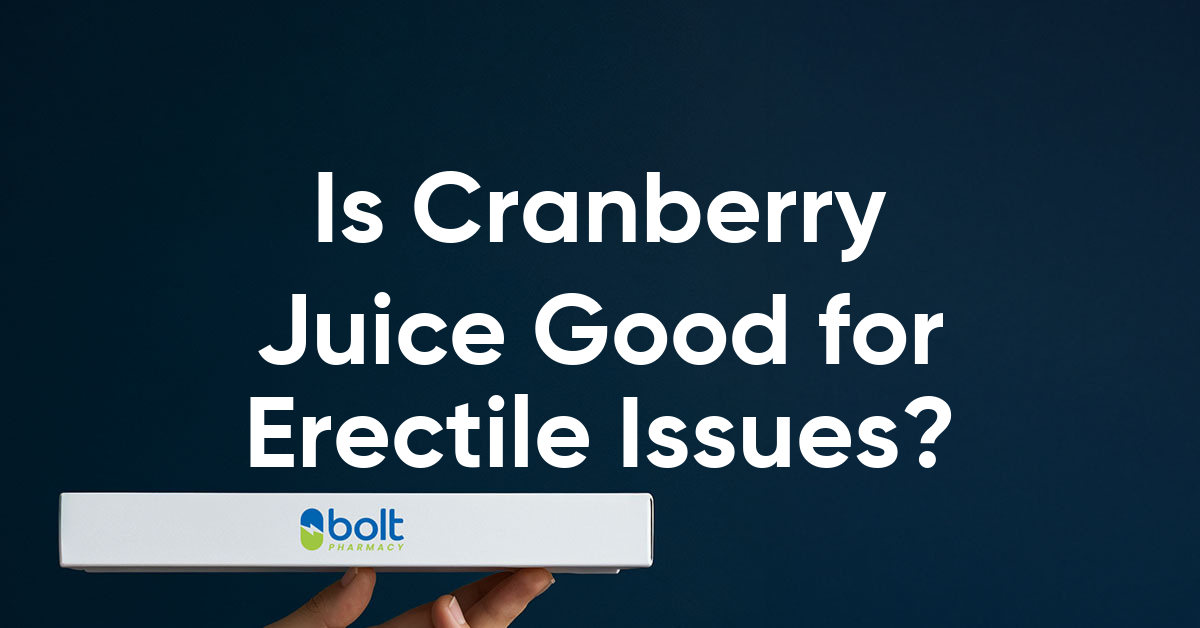 is cranberry juice good for erectile dysfunction