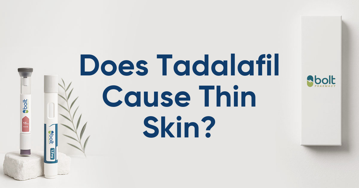 does tadalafil cause thin skin