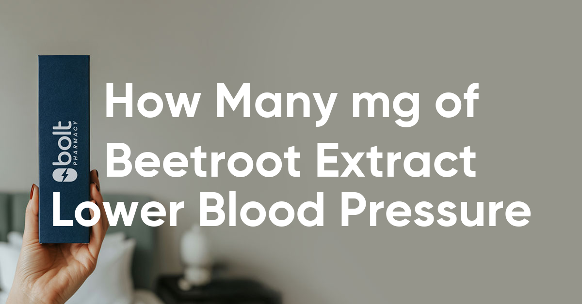 how many milligrams of beetroot extract will lower blood pressure