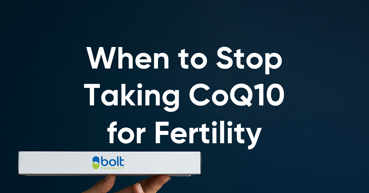 when to stop taking coq10 for fertility