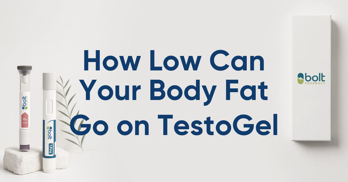 how low can your fat percentage go when on testogel