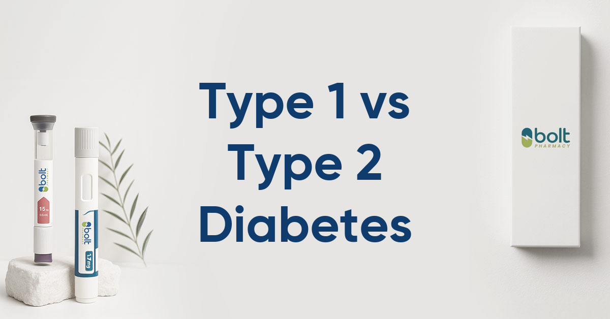 type 1 vs type 2 diabetes