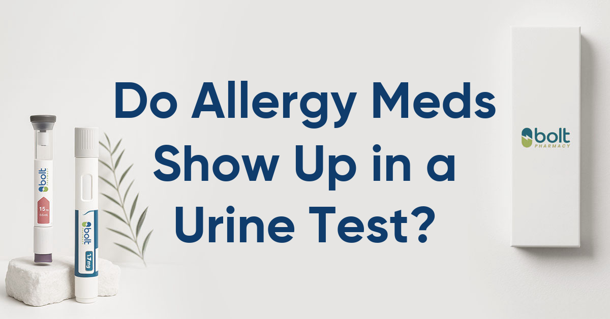 does allergy medications show up in a urine test