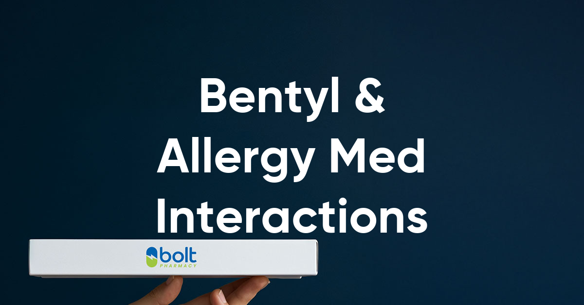 bentyl interactions with allergy medication