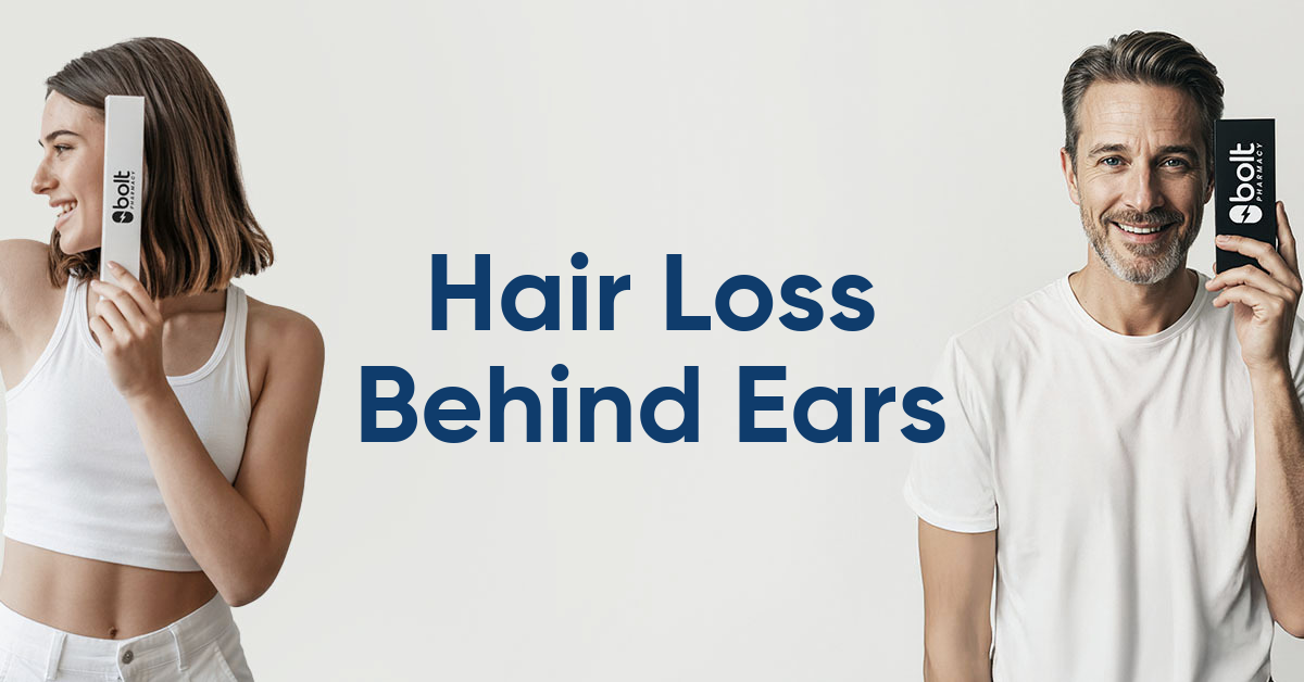 hair loss behind ears