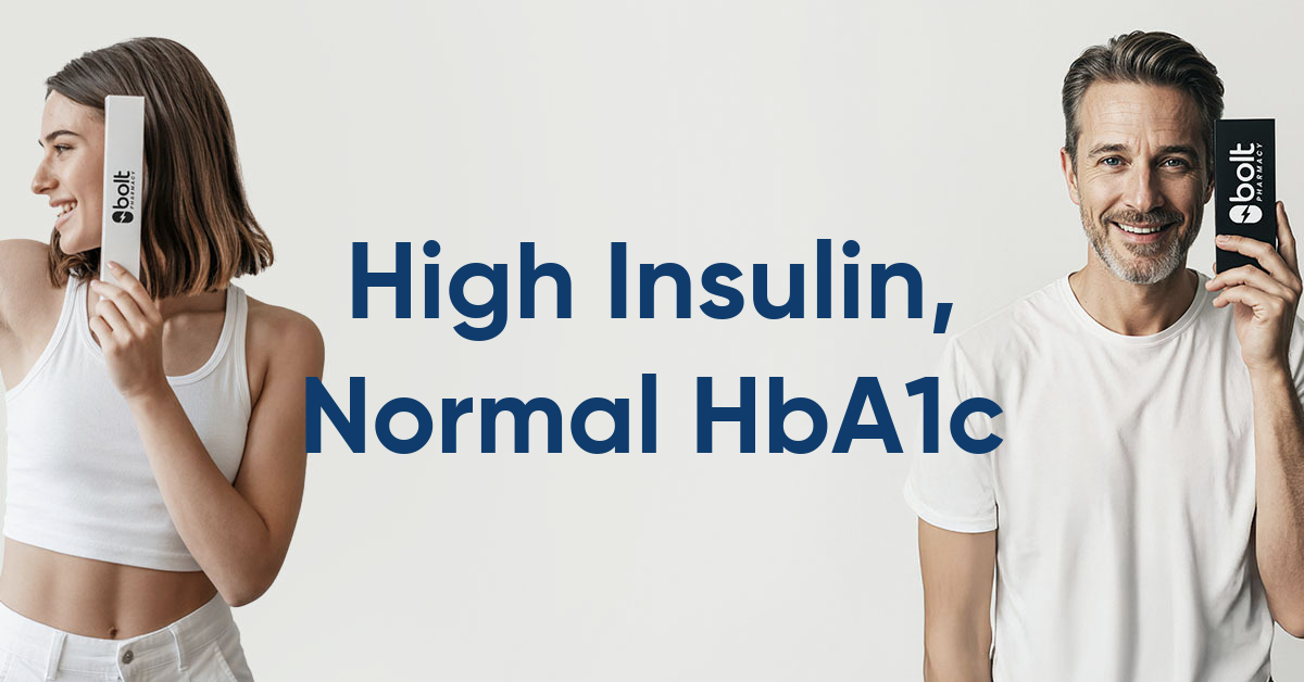 high insulin normal hba1c