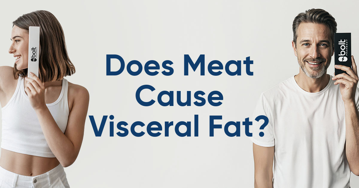 does meat cause visceral fat