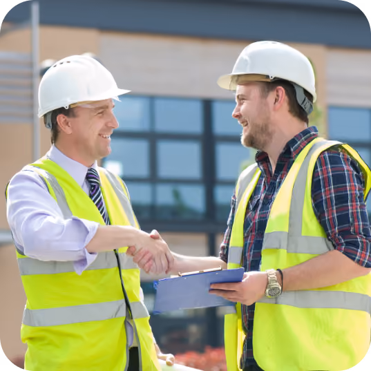 investor with a contractor