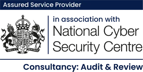 NCSC Assured Consultancy badge for Audit and Review.
