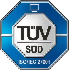 TÜV ISO-27001 Abzeichen