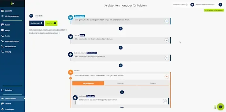 Animation zeigt die Übersicht im Szenariomanager mit mehreren Szenarioelementen