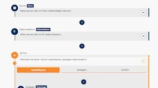 Animation für das Ändern der Reihenfolge von Frageelementen