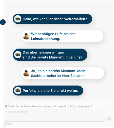 Vorschau eines Chatgespräches