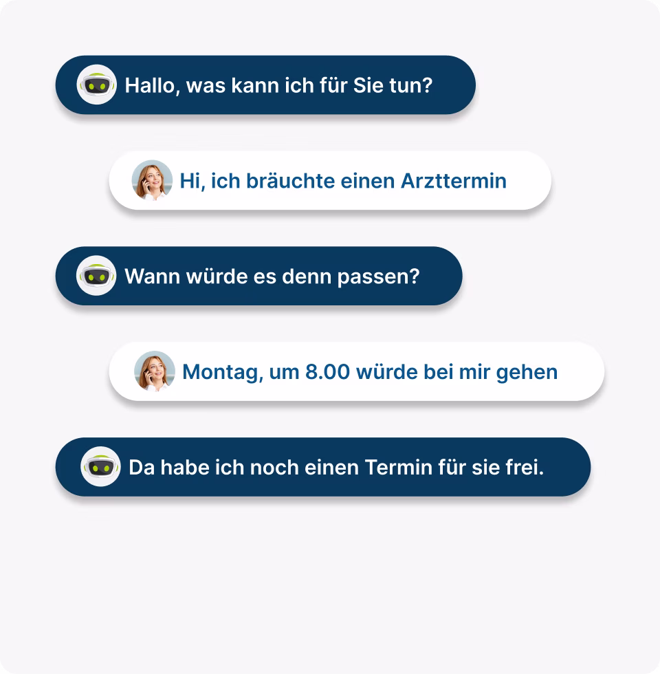 Illustration eines VITAS Chatverlaufs