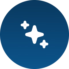 ai Icon auf blauen Hintergrund