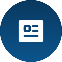 Profil Icon auf blauen Hintergrund