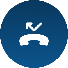 Weiterleitung Icon auf blauen Hintergrund