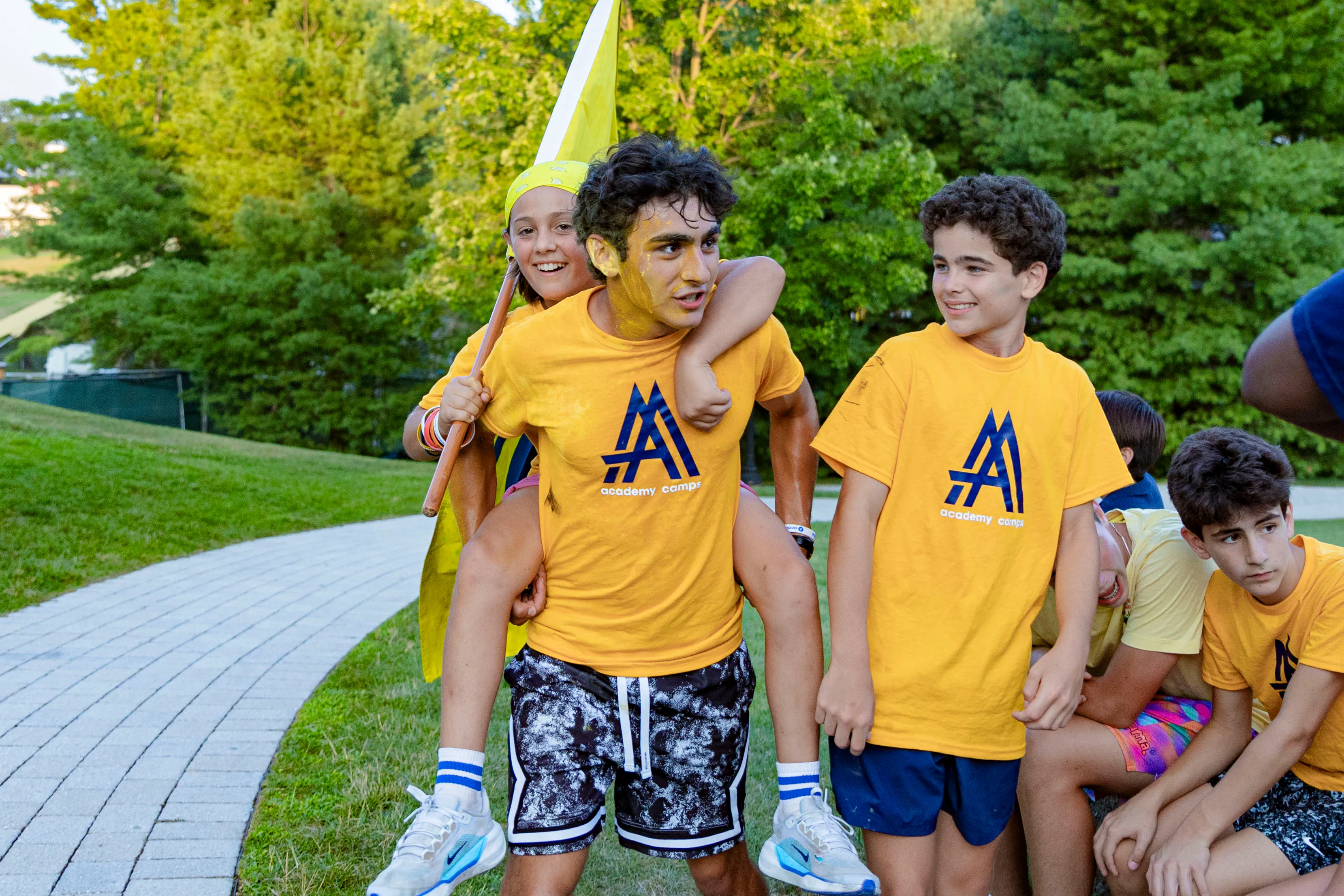 Children thriving in supportive camp environment