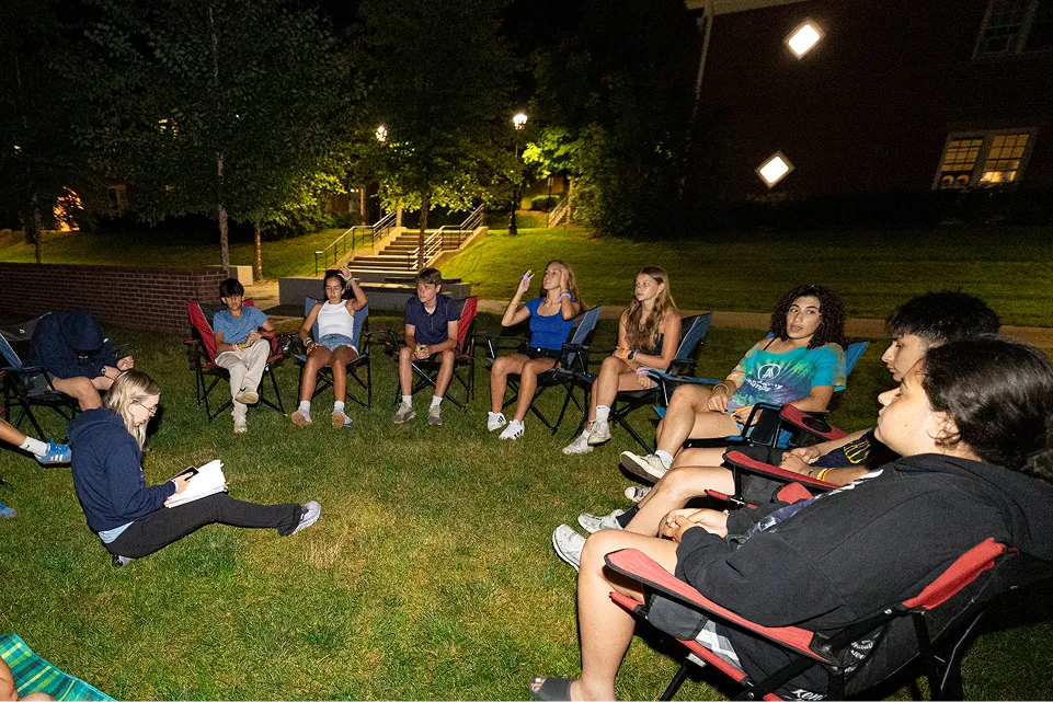 Kids gaining motivation through sports camp