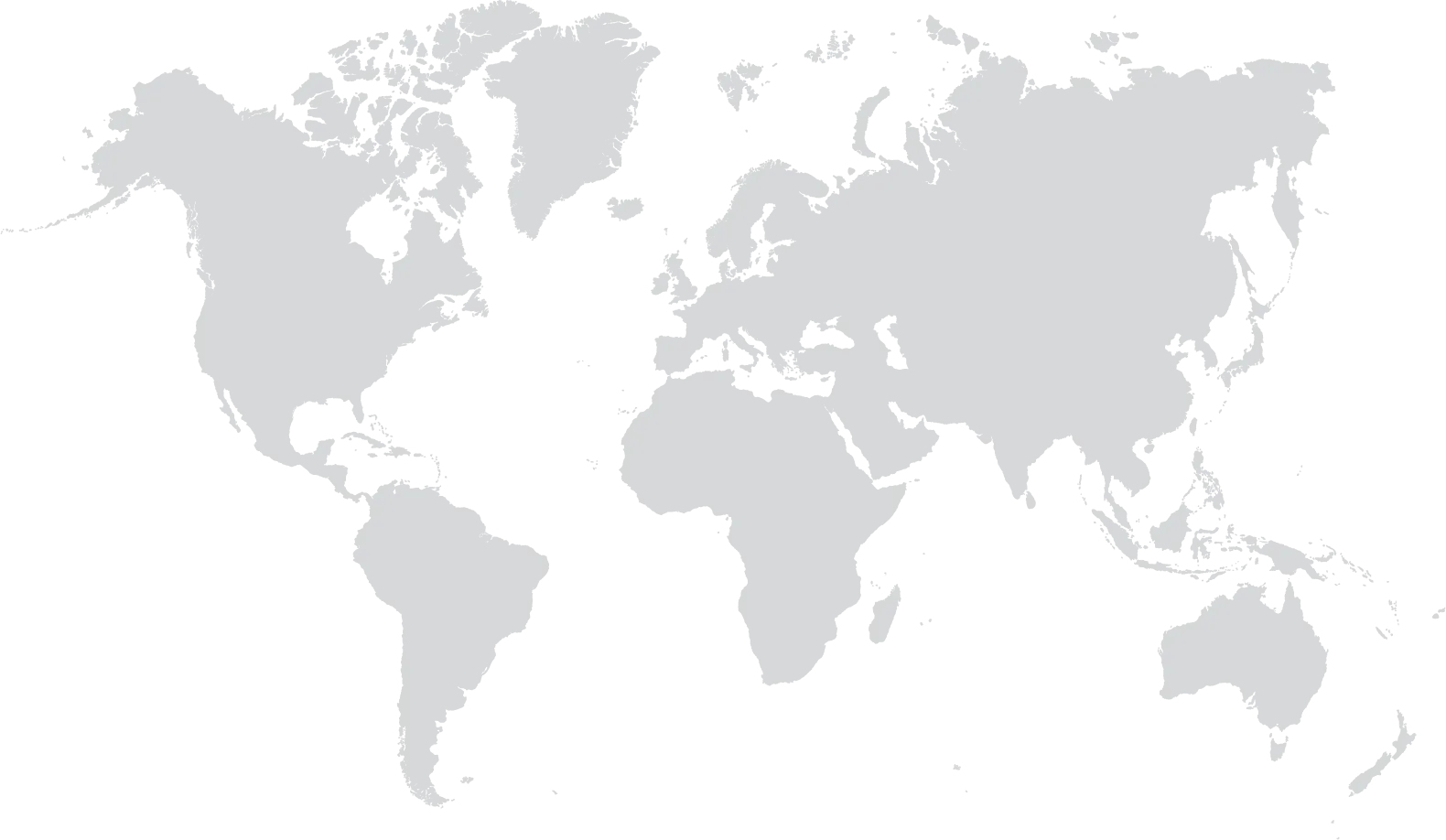 light grey world map