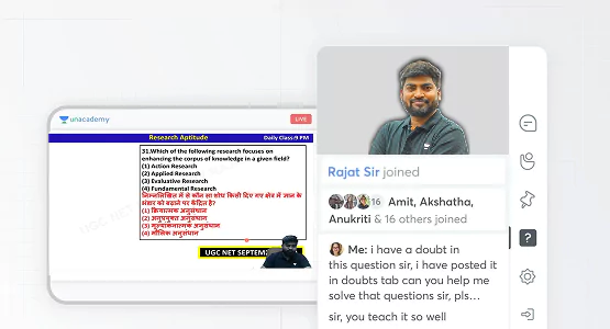 Image of the online class in Unacademy app