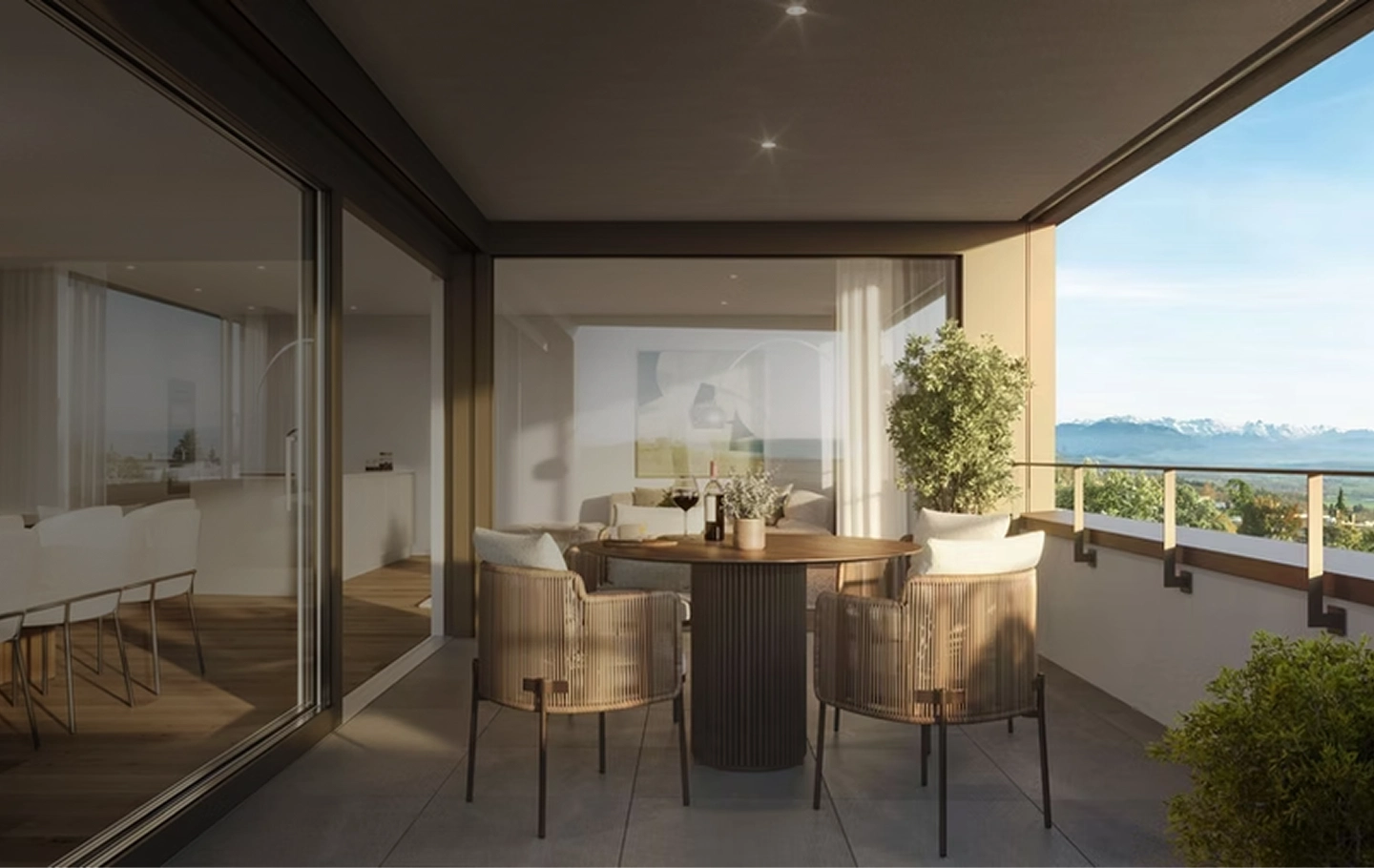 Architectural rendering of residential building, Dome Visual portfolio.