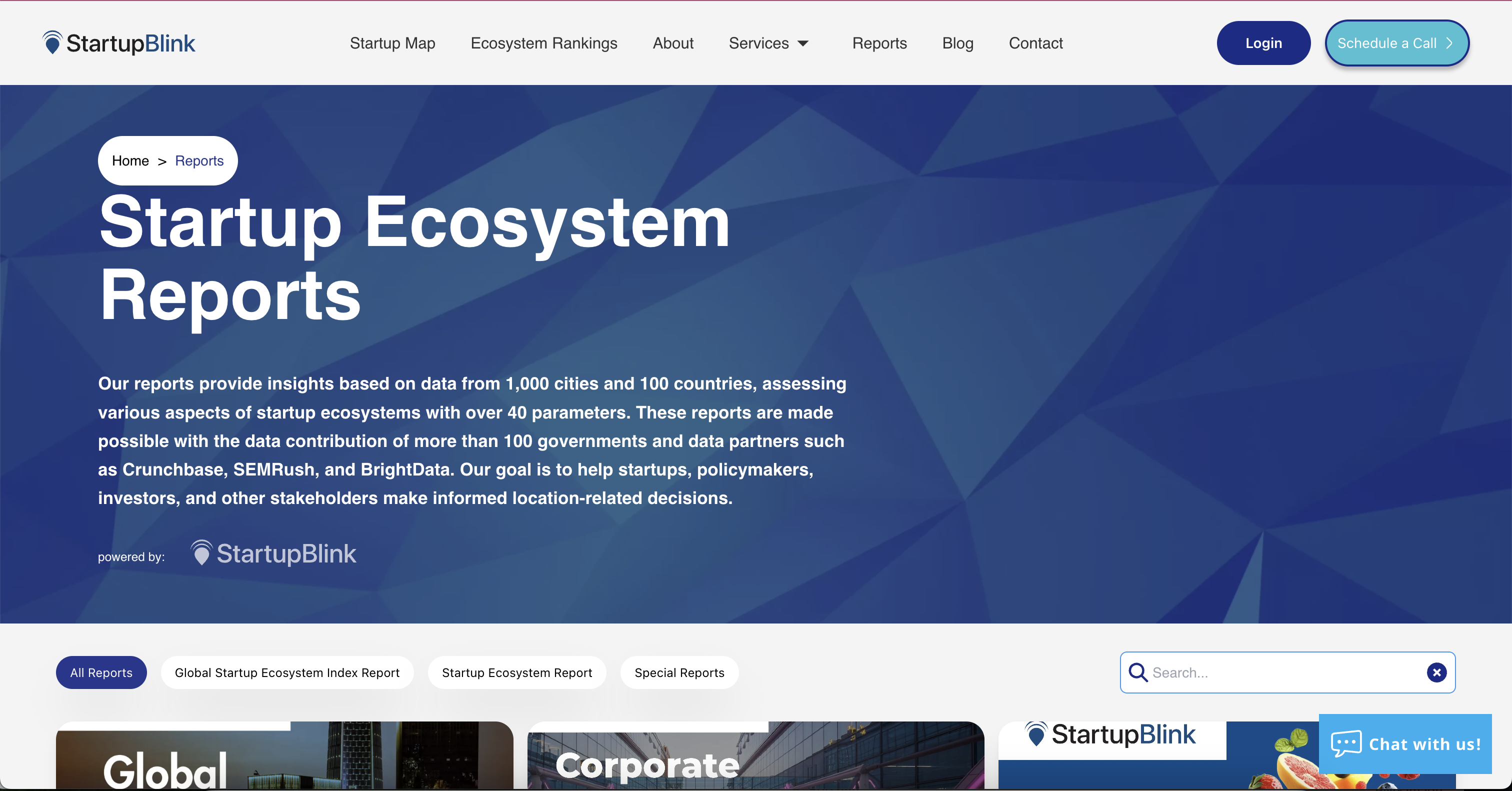 StartupBlink Reports
