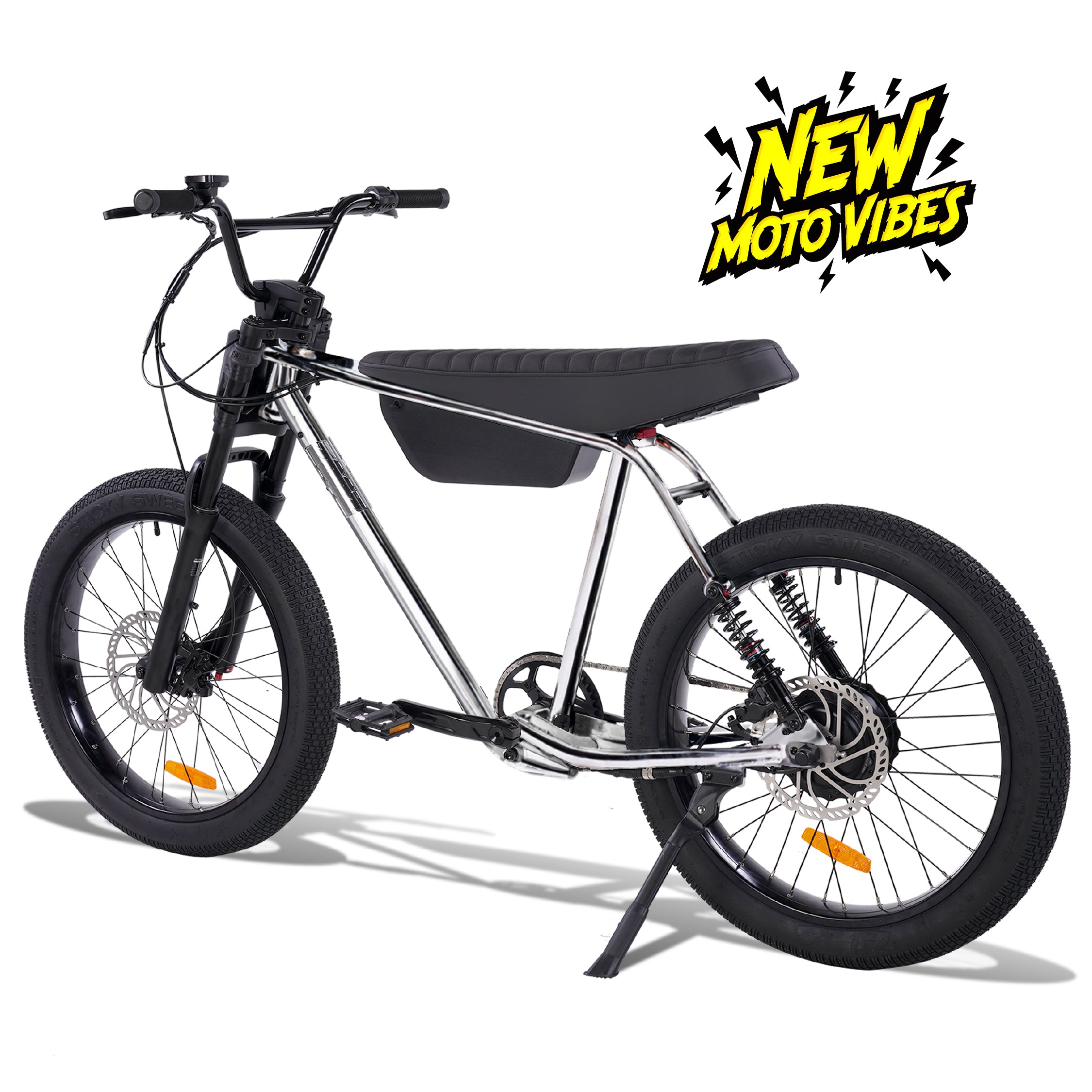 2026 Zooz Ultra Flex G2 Low Bar in Chrome, rear three-quarter view