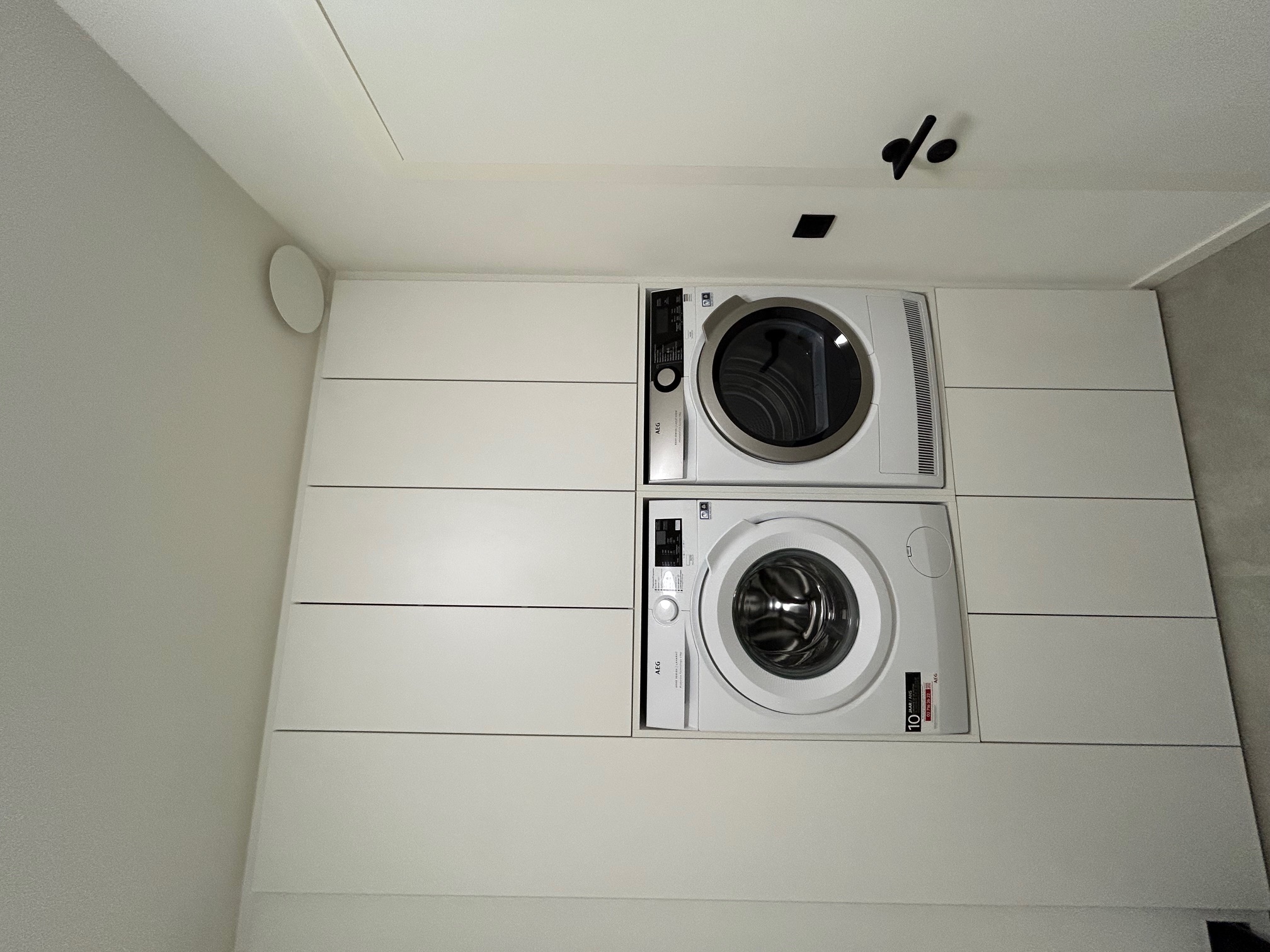 Inbouwkasten voor wasmachine en droogkast