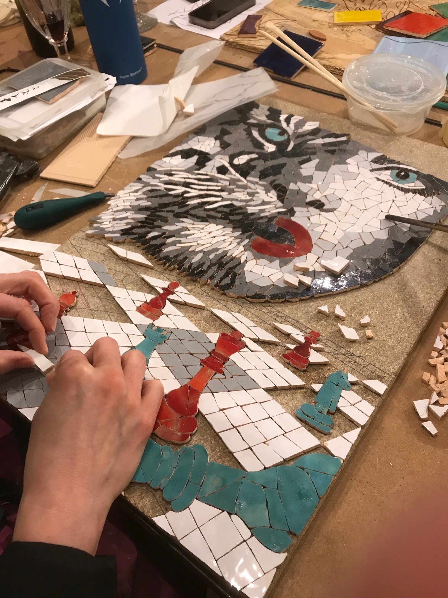 Atelier création de mosaïque - carnet de 18 heures - Image 2