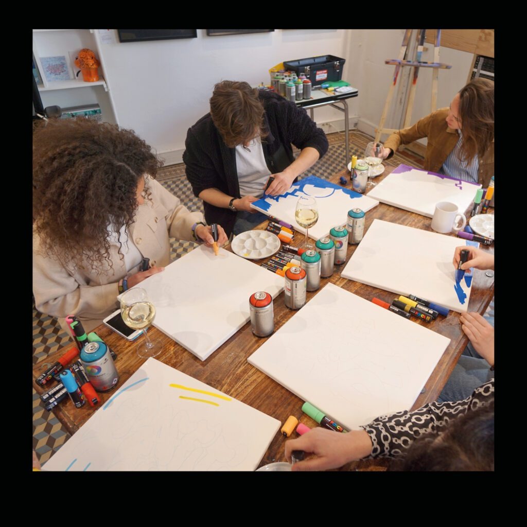 Atelier graffiti sur toile - Image 3