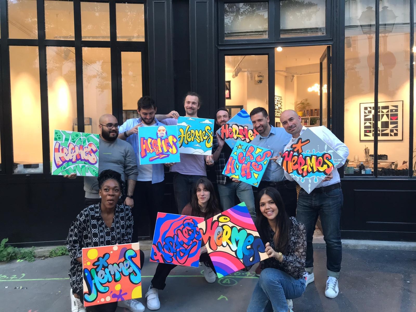 Atelier graffiti sur toile - Image 1