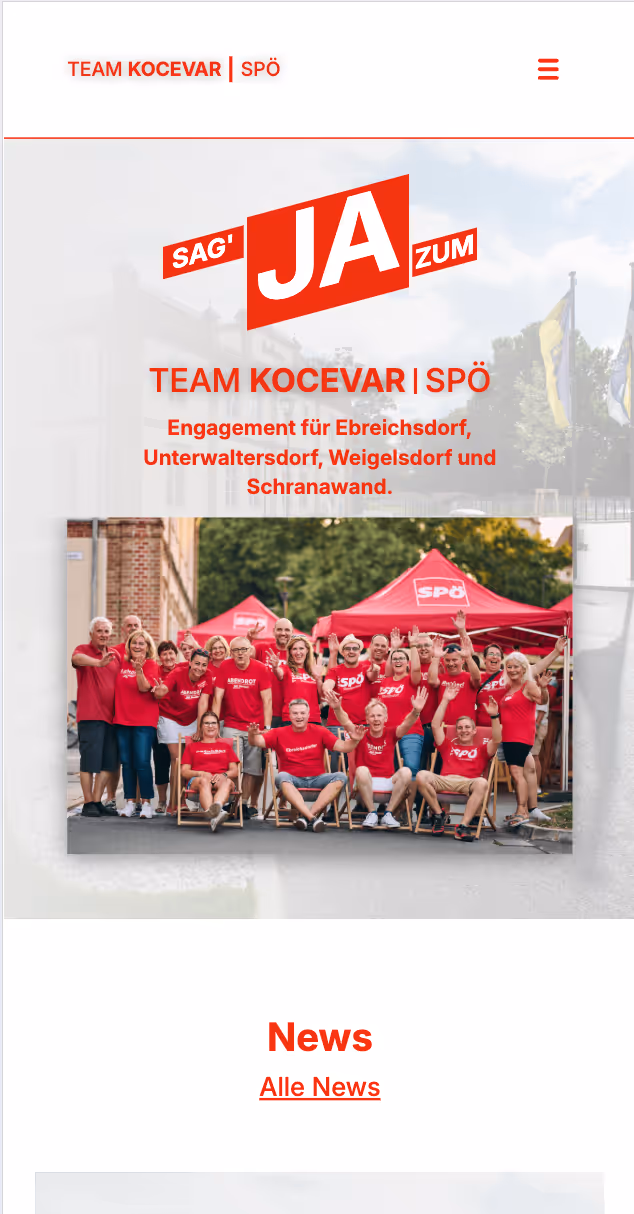 Webdesign SPÖ Ebreichsdorf
