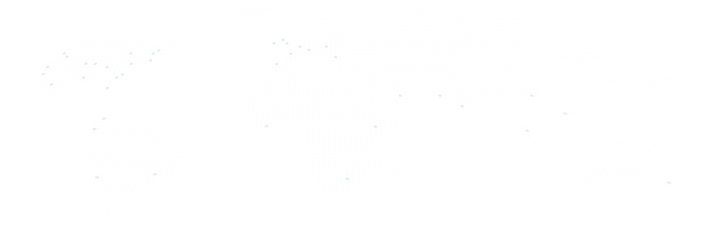 A black and white dotted world map.