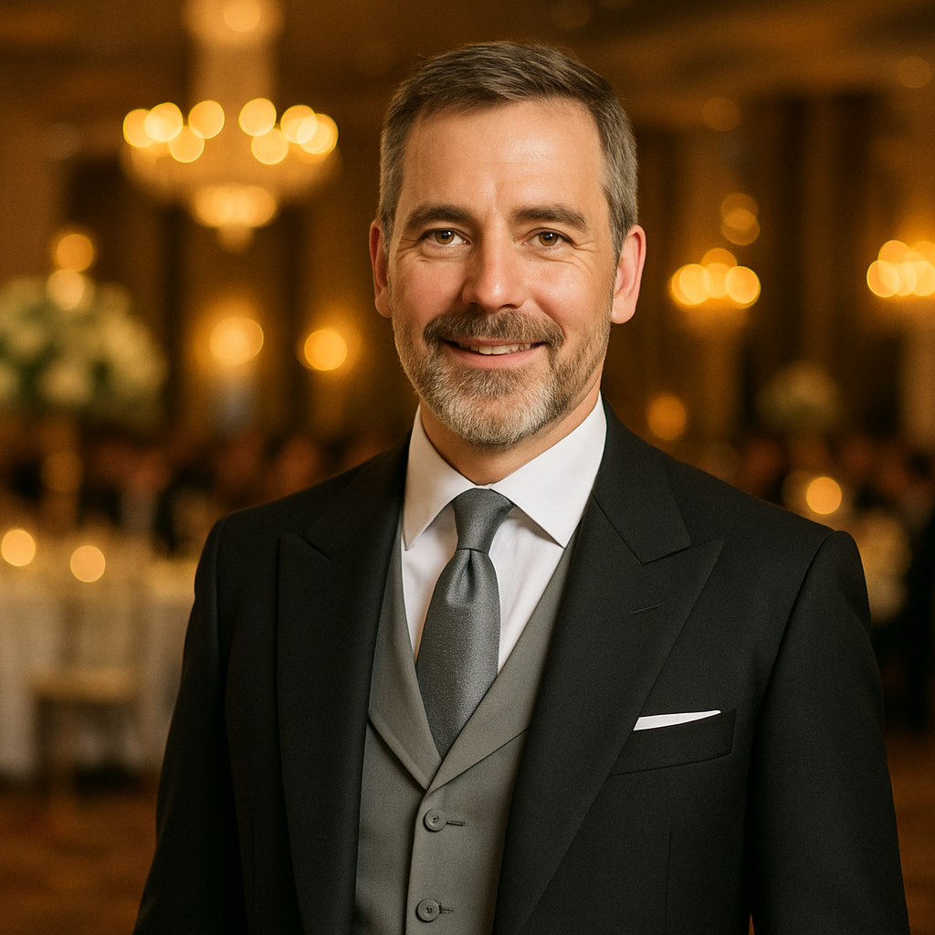 A Portrait of Maximilian Keller at the gala