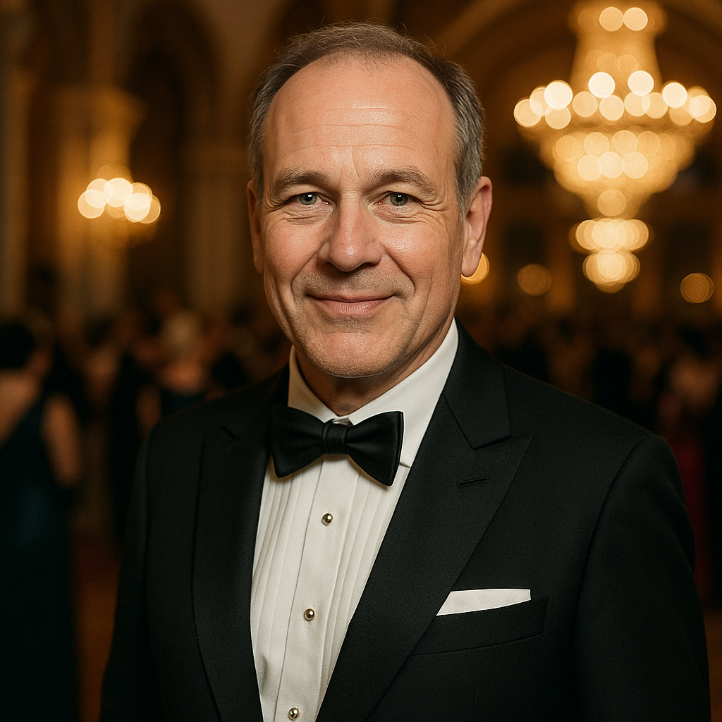 A Portrait of  Johannes Fischer at the ball