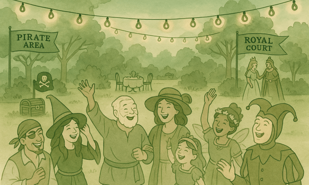 Un décor festif pour un anniversaire avec ballons et guirlandes colorées.