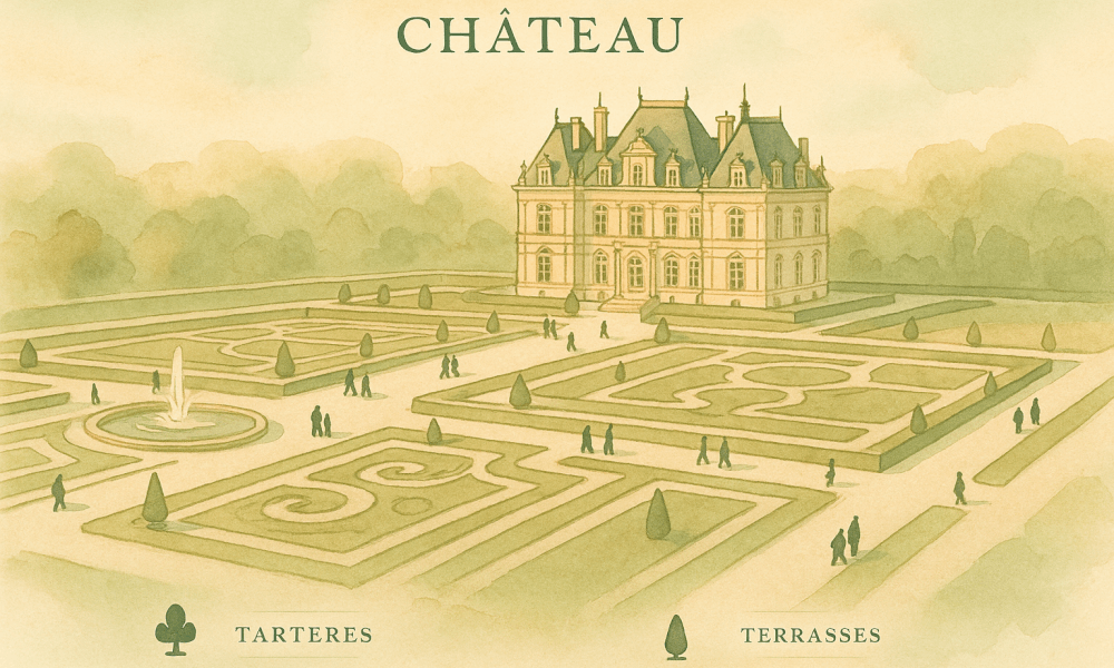 View of an iconic castle in Île-de-France, illustrating the region's historic architecture.