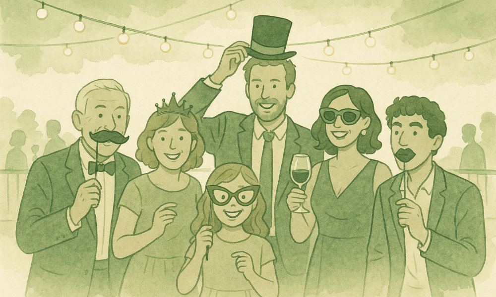 Un défi photo mariage avec des couples créatifs capturant des moments uniques lors de leur célébration.